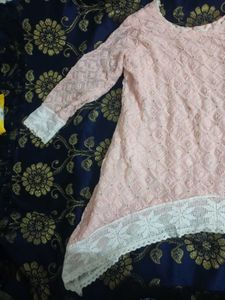 Pink Embroidered Tunic