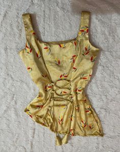 Silky y2k Corset Top with Scarf