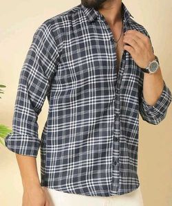 Men&#39;s Plaid Casual Shirt