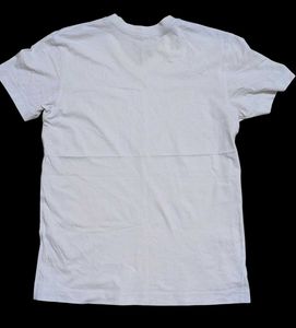 Basic unisex White V-Neck Tee