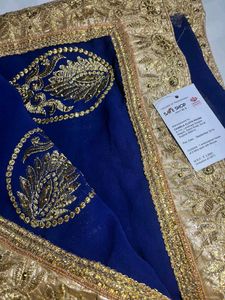 Elegant Blue Saree