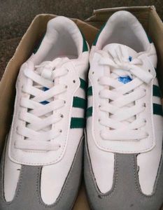 ADIDAS SAMBA GREEN STRIPES (DUPE)