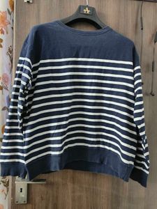 Striped Pullover Sweatshirt
