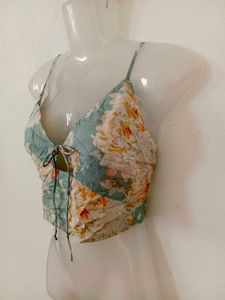 Floral Print Crop Top