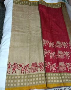 New printed saree with blouse