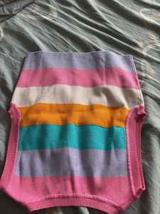 Zara Colorful Striped Knit Top