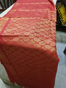 Elegant Red & Gold Duppata