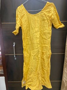 Yellow Sequin Work Stitched Suit