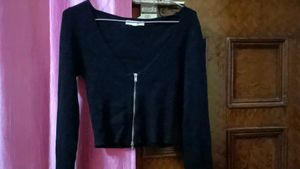 Black Zip Top