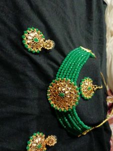 Green &amp; Gold Jewelry Set
