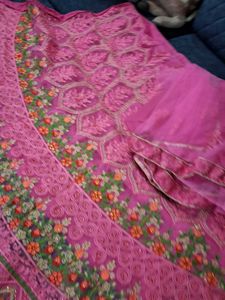 Pink Embroidered Lehenga Choli