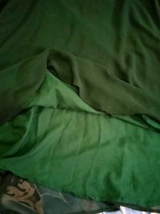 Elegant Green A-Line Dress