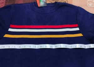 Striped Navy Blue Sweater