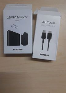 Samsung 25 Watt Adapter With USB Cable Original