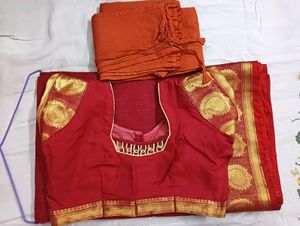 Elegant Red Saree