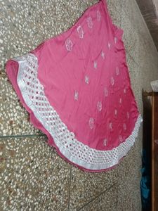 Pink Lehnga  Choli With Dupatta