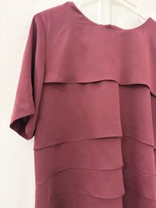 Layered Maroon Top