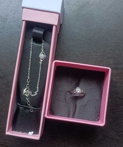 925 Real Silver Giva Bracelet &amp; Ring Set