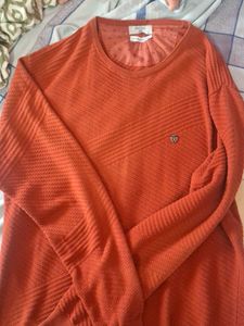 Metal Textured Full Swettshirt