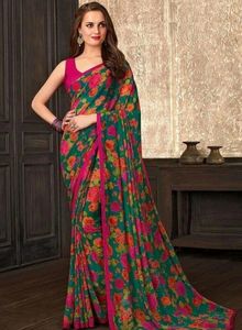 Unused Saree 💜 With Blouse Piece