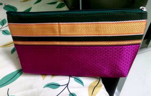 Handmade Clutch  Made Of Saree