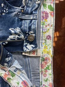 Recap Floral Denim Shorts