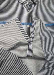 Striped Button-Down Shirt