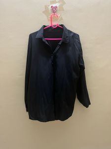 Black Button-Down Shirt