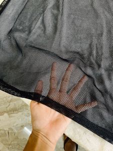 Goth T-Shirt Fishnet Dress