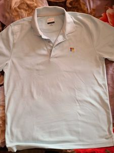 Greg Norman Men's Light Blue Polo Shirt