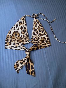 Sexy leopard halter top