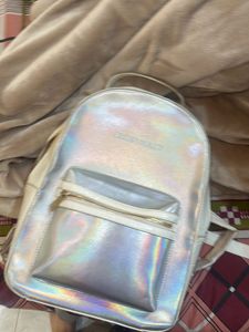 holo white allen solly backpack