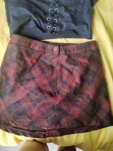 Plaid Mini Skirt
