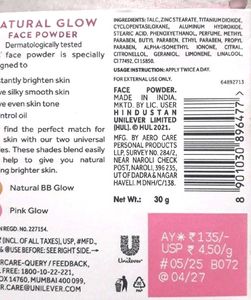 POND&#39;s Natural Glow Matte Powder 30G PinkBB Face