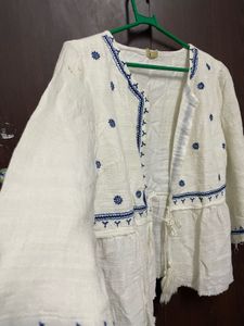 Embroidered White Jacket