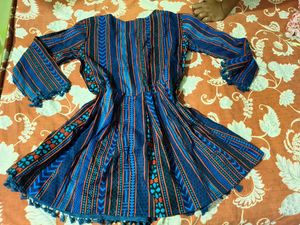 Ethnic Peplum Short Kurti M Size