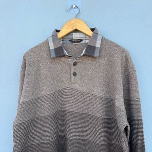 Men's Striped Knit Sweater