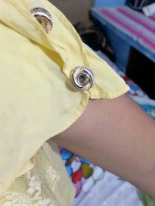 Yellow Lace Top