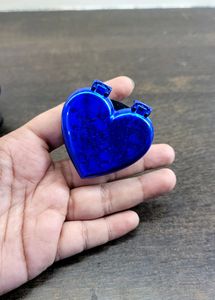 Heart With Inside Mirror Pop Up Socket Mobile Grip