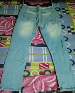Distressed Light Wash Jeans