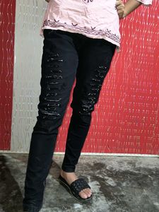 Ripped Black Jeans