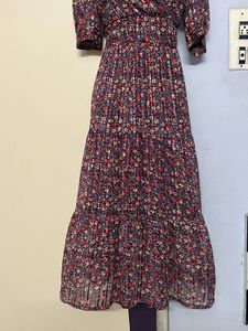Pintrest Floral Long Dress