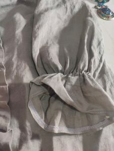 Ruffled Linen Top