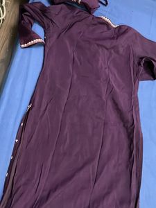 Elegant Purple Kurta Set with attach lining