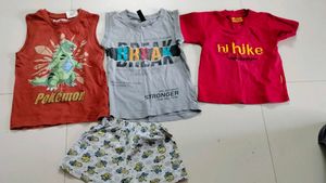Boys' Clothing Bundle - T-shirts & Shorts