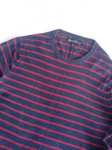 Navy &amp; Red Stripped Sweater