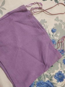 Cute Lavender Crop Top