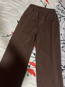 Brown Wide Leg Sweatpants