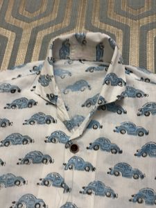 Cute Car Print Pajama Set