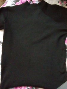 Cute Bear Graphic Black T-Shirt